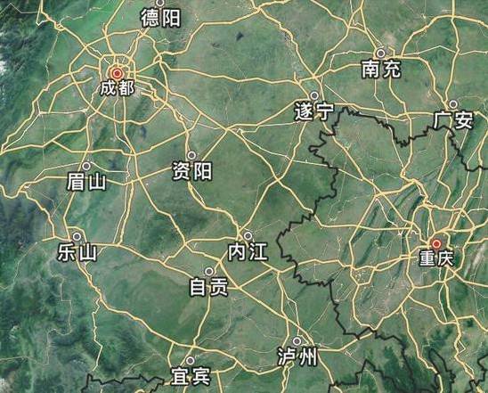 人口過億，城市密集的成都、重慶（圖源：悅西安）